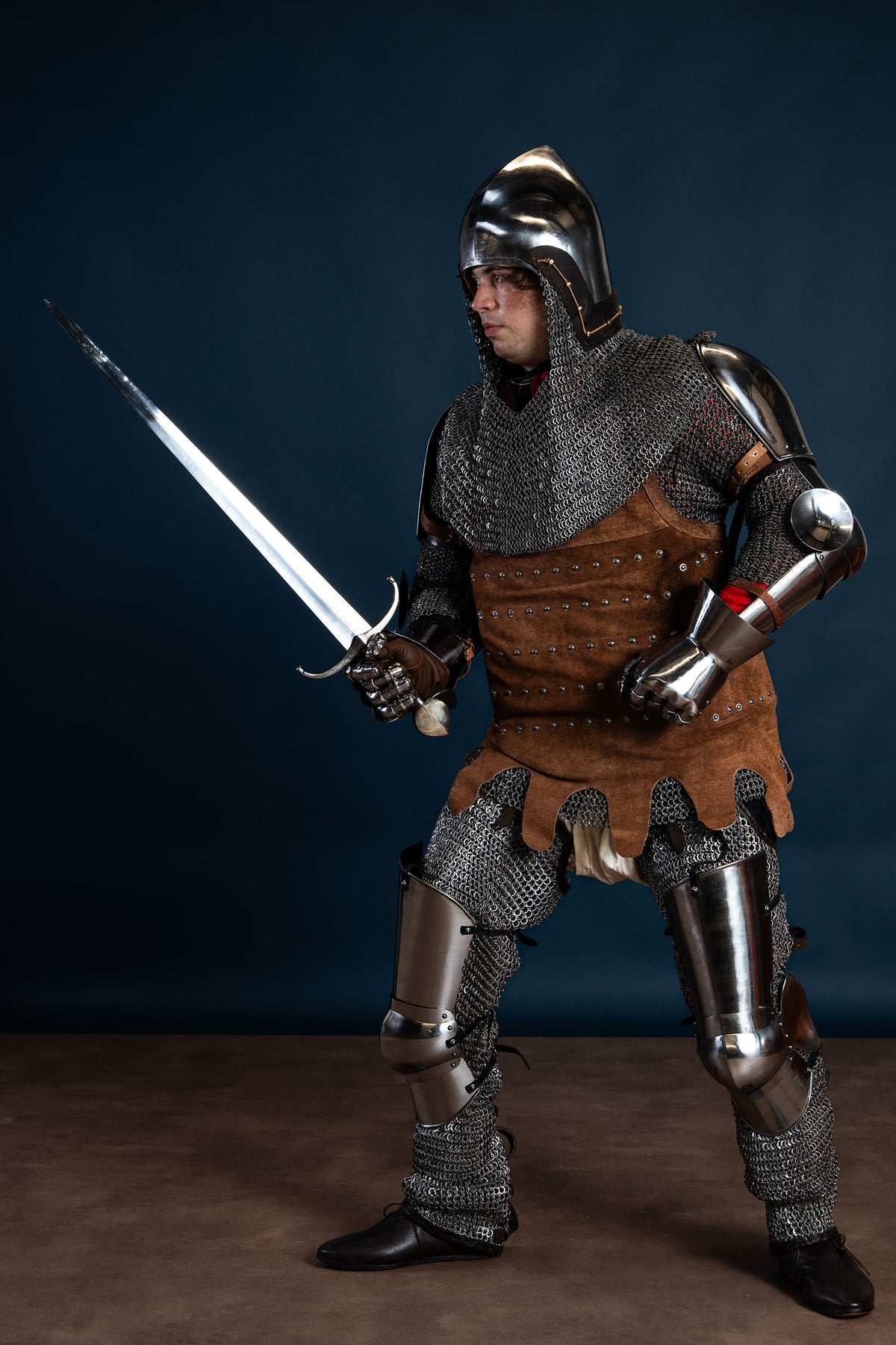 14th century vambraces, arm armour, 1.6 mm