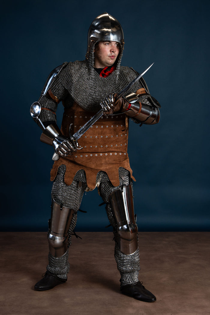 15th century Milanese cuisses, 1.6 mm