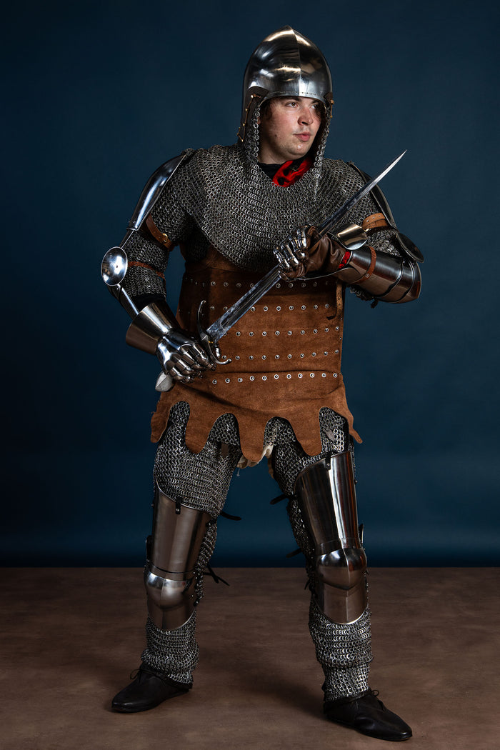 14th century vambraces, arm armour, 1.6 mm