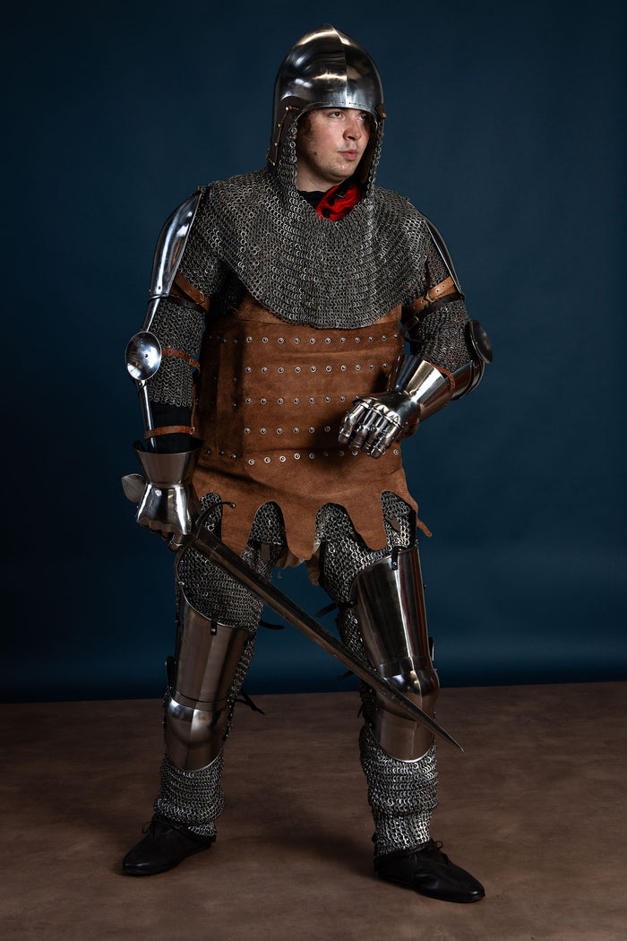 15th century Milanese cuisses, 1.6 mm