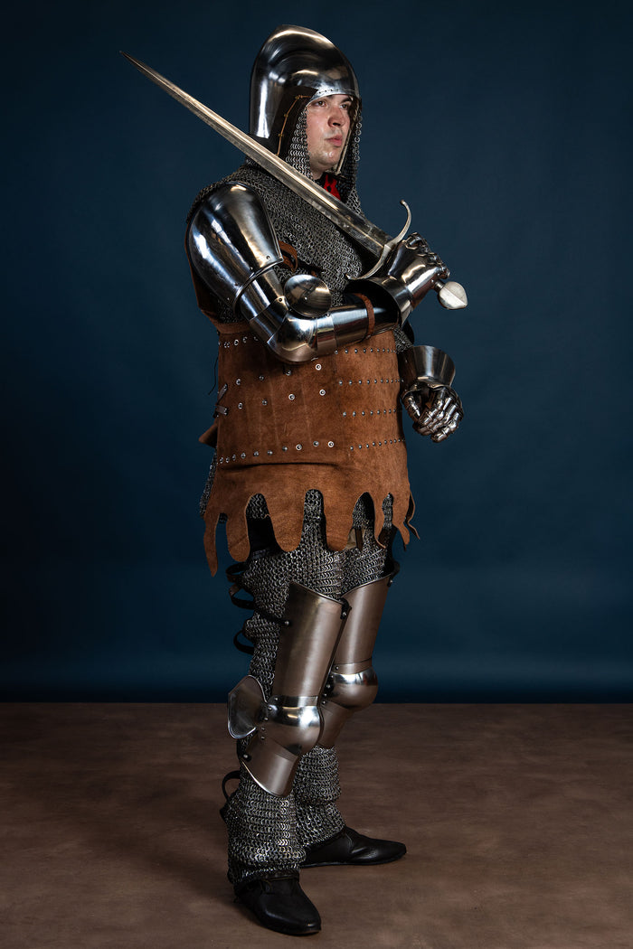 14th century vambraces, arm armour, 1.6 mm