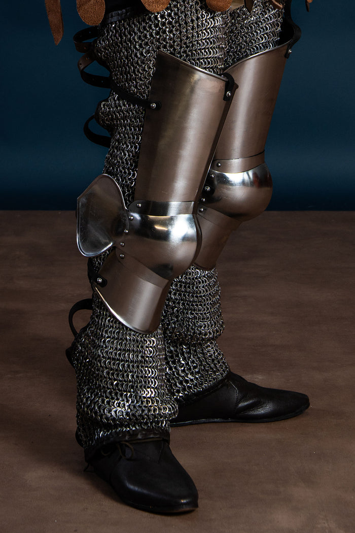 15th century Milanese cuisses, 1.6 mm