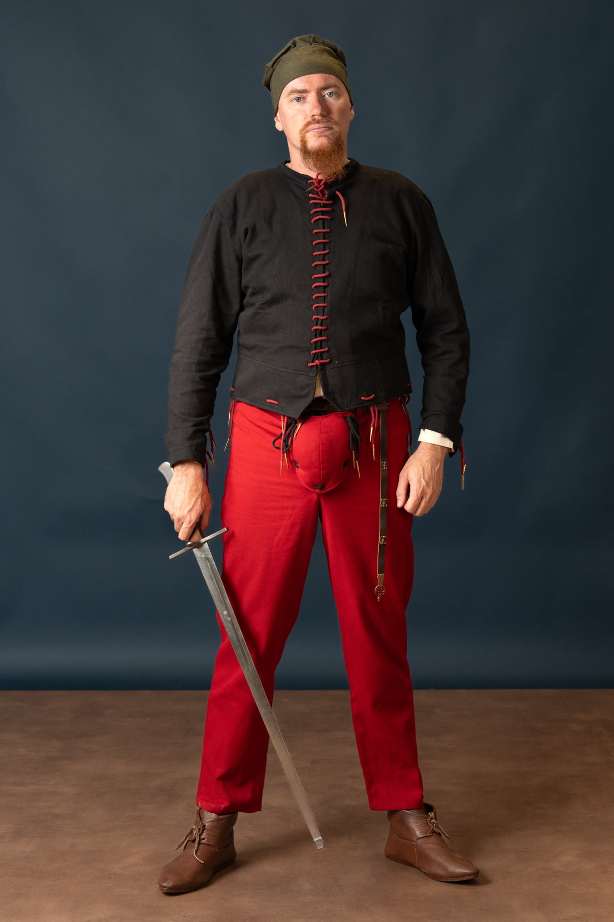 Landsknecht trousers Daniel, red