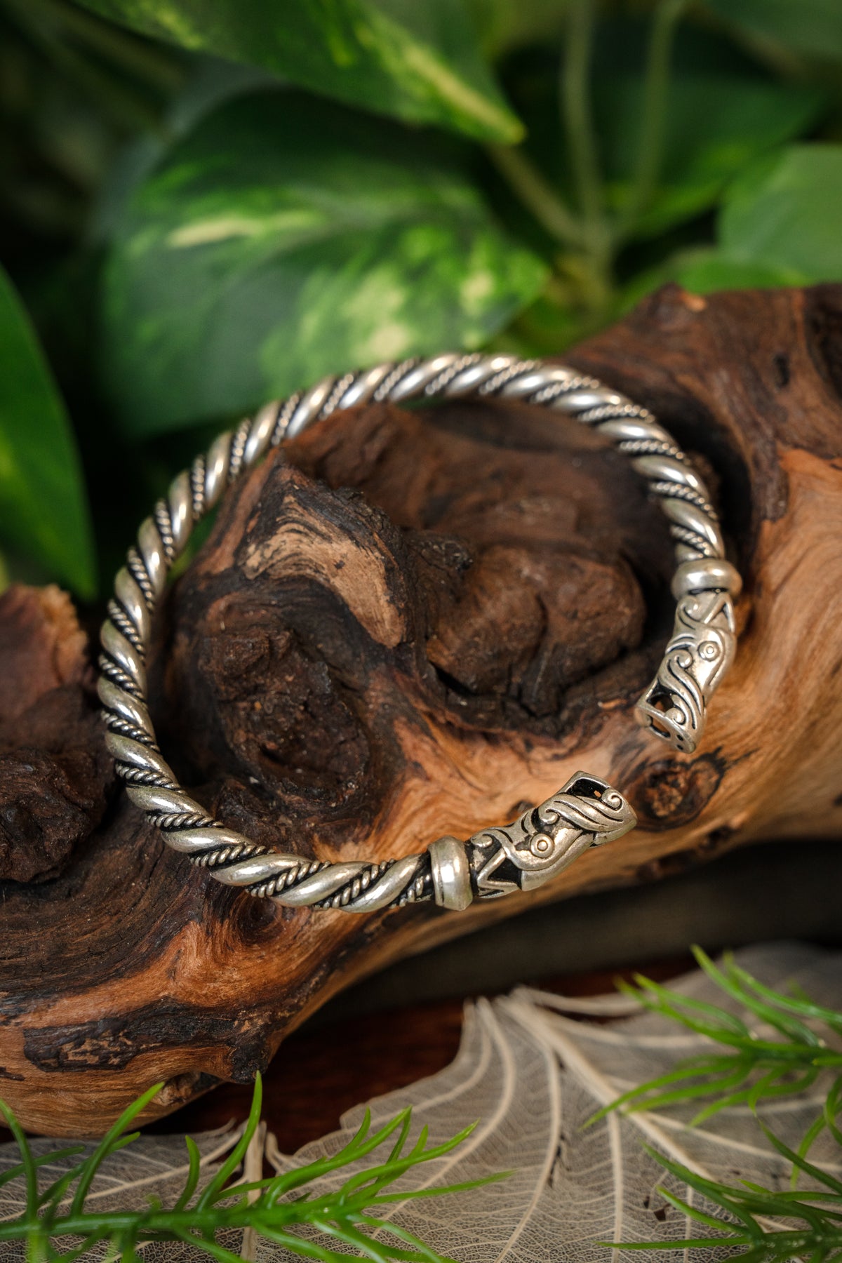 Gotland bracelet Viking, silvered, bronze