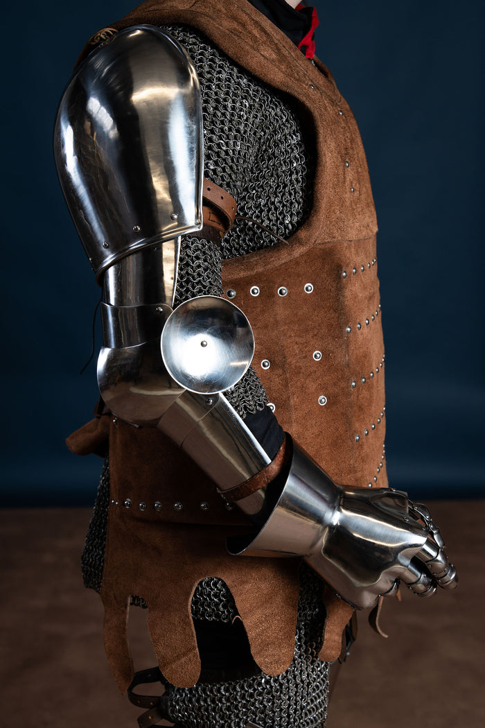 14th century vambraces, arm armour, 1.6 mm
