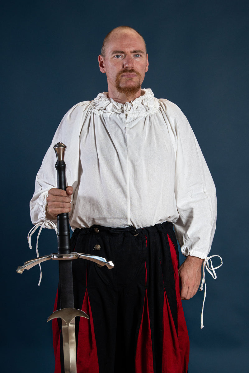 Camicia rinascimentale Cosimo, bianca