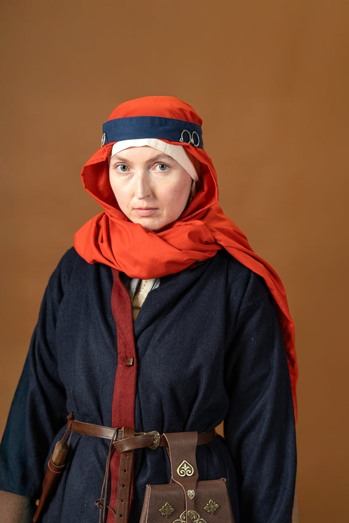 Rusvik Viking kaftan Kseniya, blue, wool blend
