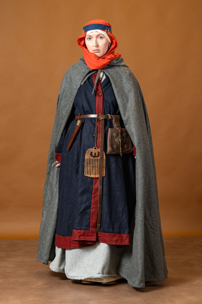 Cloak Hibernus, grey, wool mix