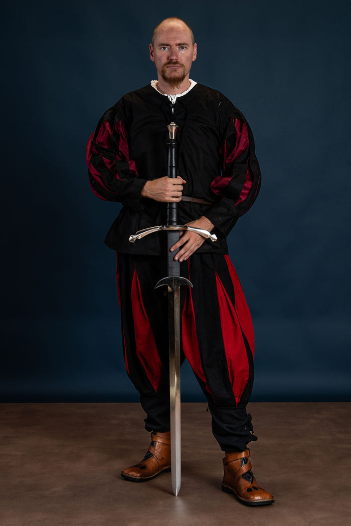 Landsknecht shirt, black/red