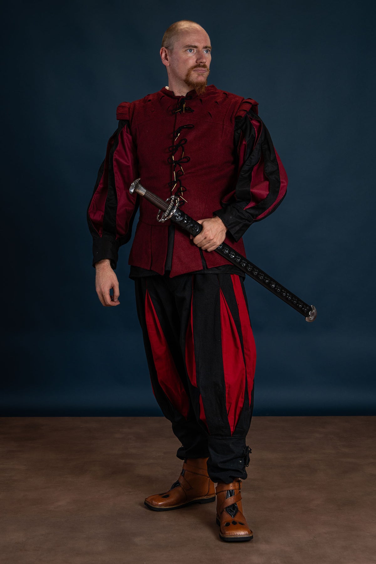 Doublet Columbus, red, wool mix