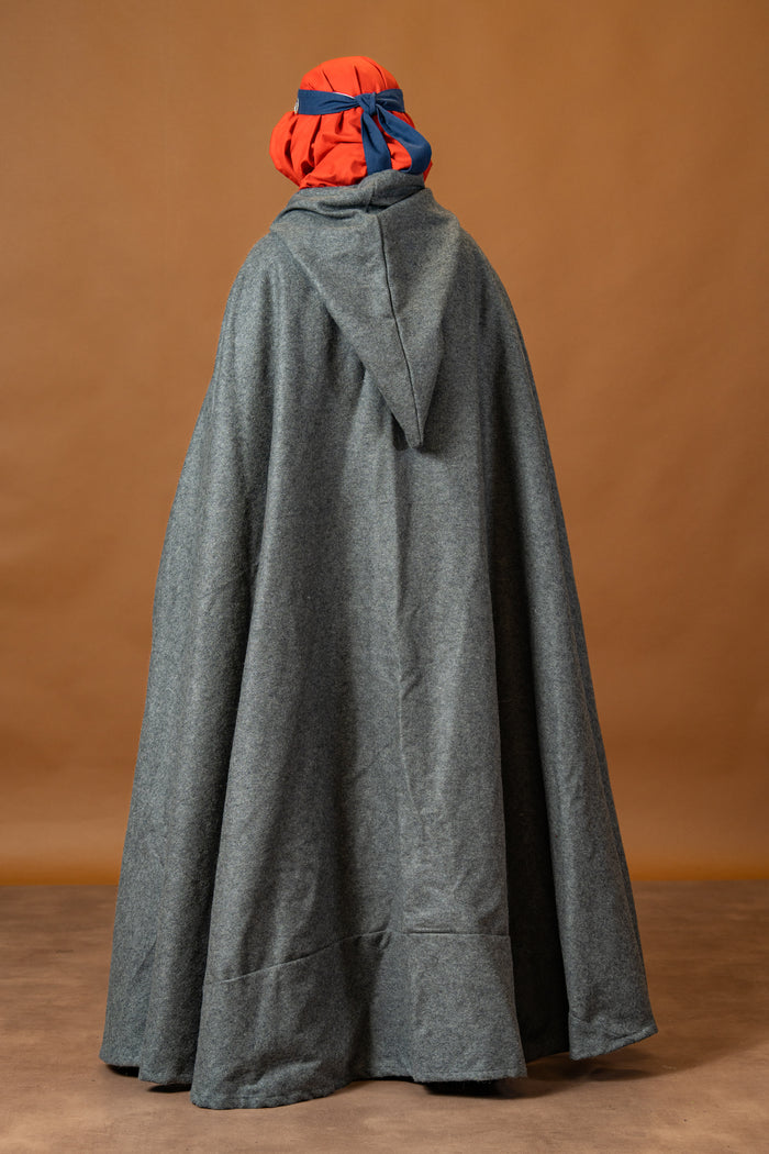 Cloak Hibernus, grey, wool mix