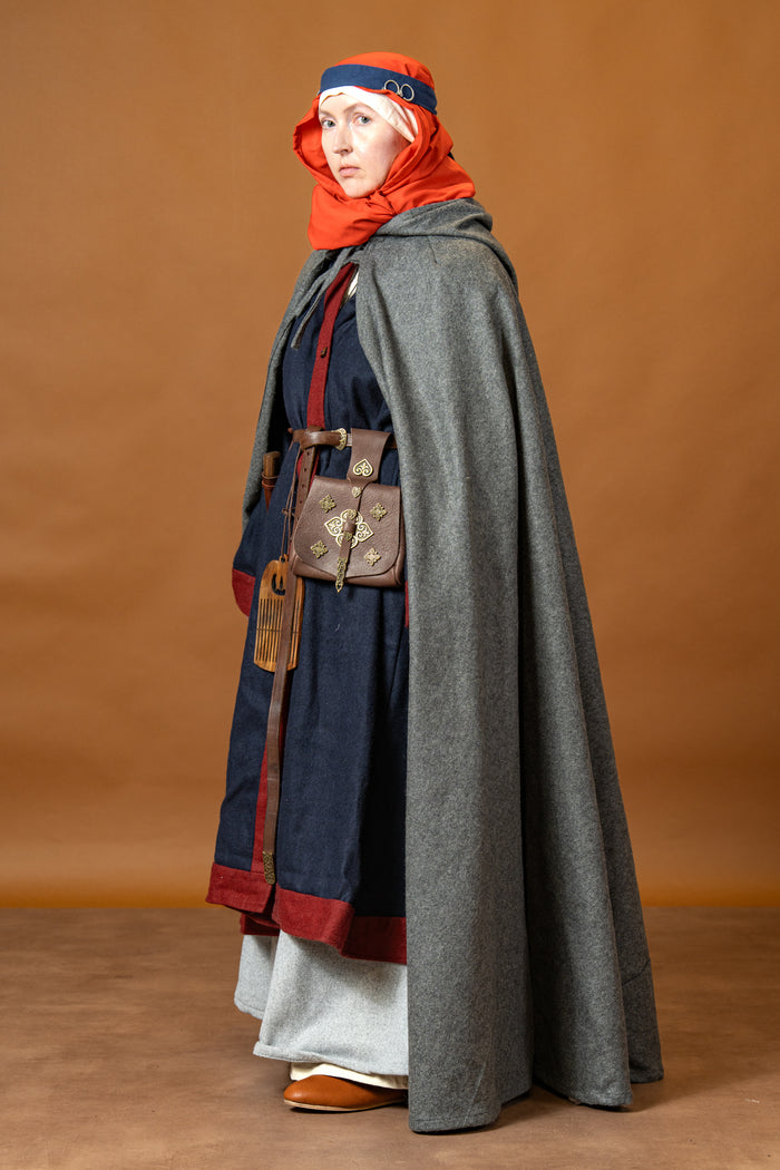 Cloak Hibernus, grey, wool mix