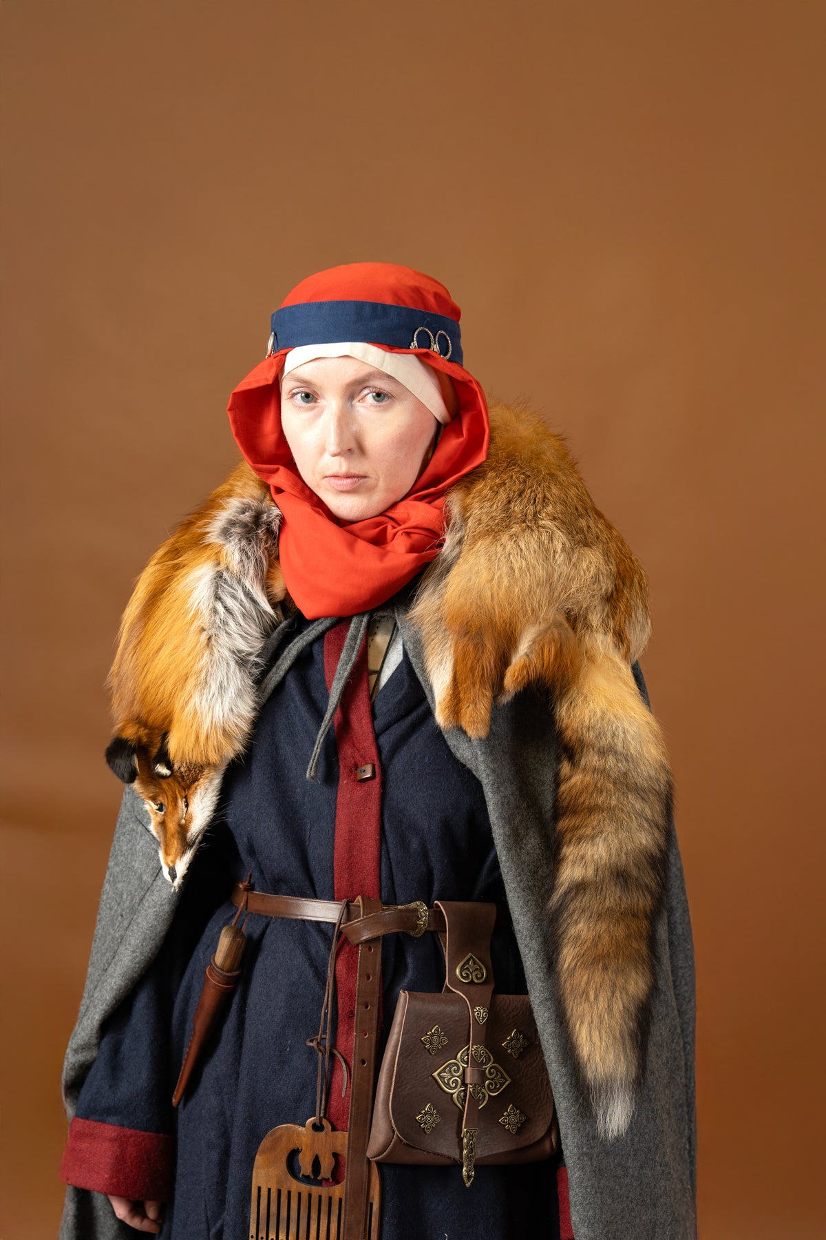 Headkerchief Emil, 90x130 cm, red
