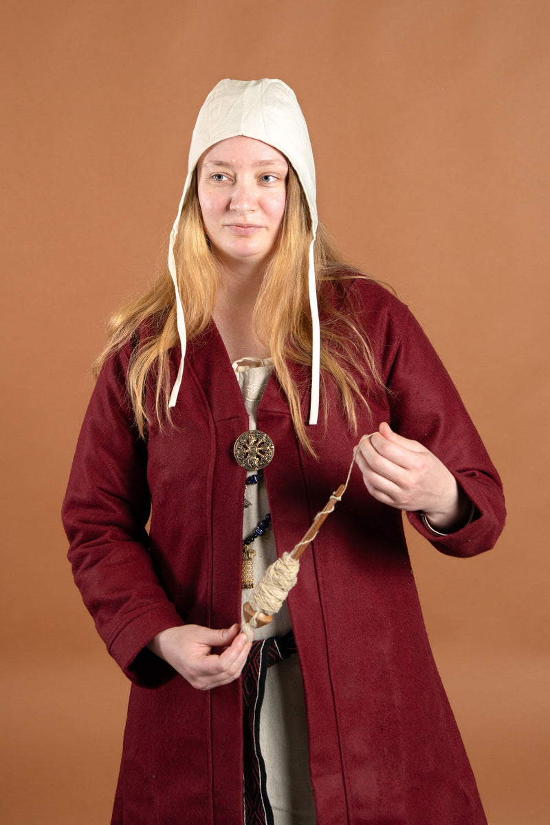 Birkenmantel Aslaug Wollmix rot