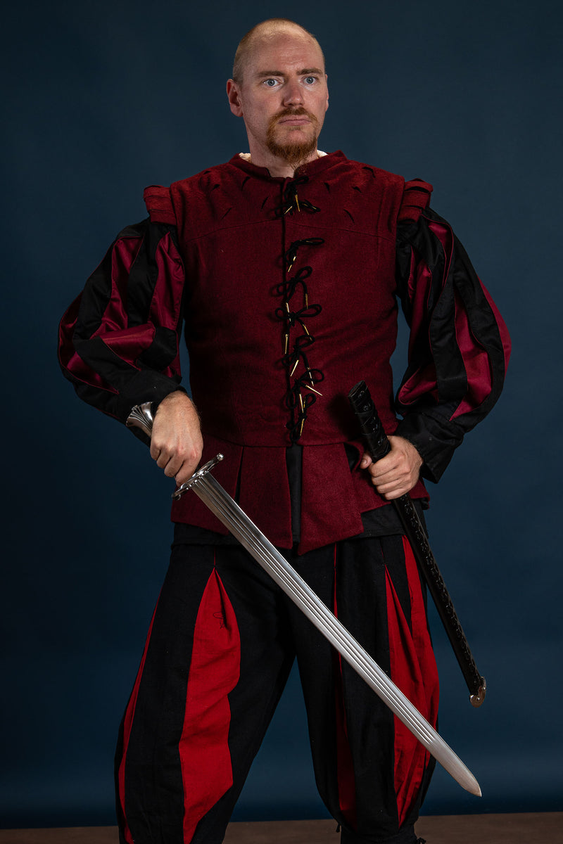 Doublet Columbus, rød, uldblanding