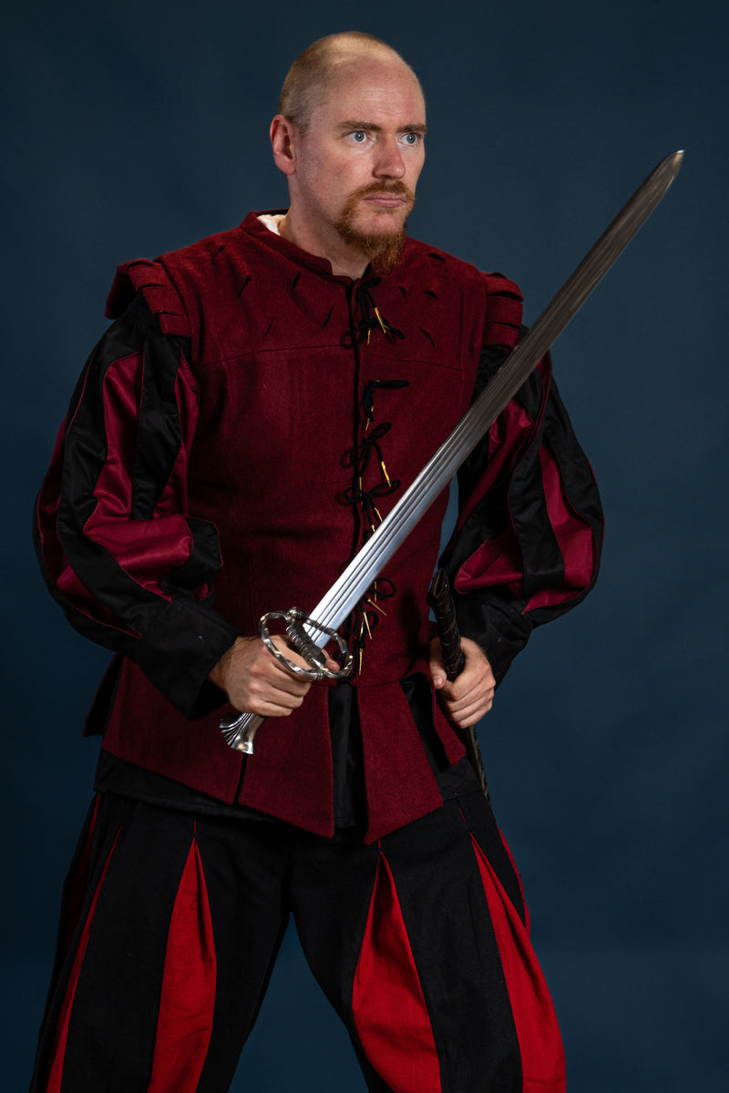 Doublet Columbus, rød, uldblanding