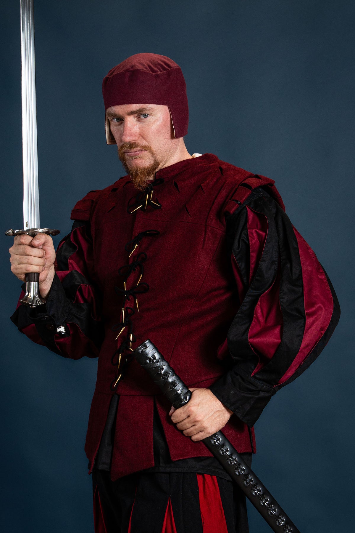 Doublet Columbus, red, wool mix