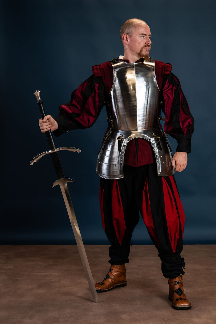 Landsknecht shirt, black/red