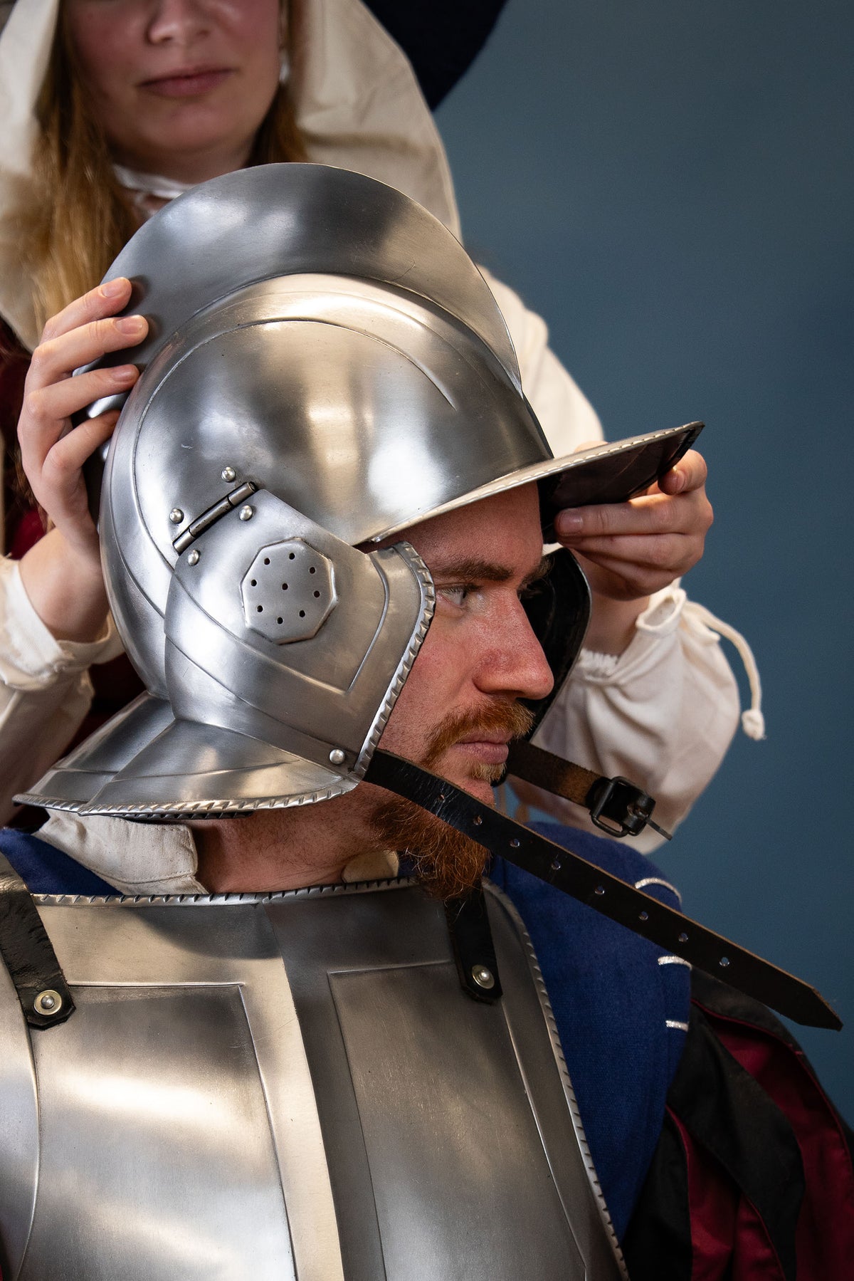 16th century burgonet Kaspar, polished, 1.2 mm