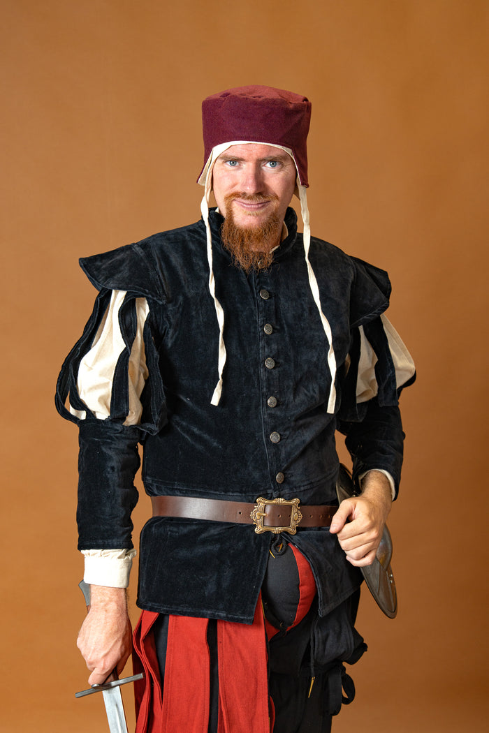 Open-sleeve doublet, black