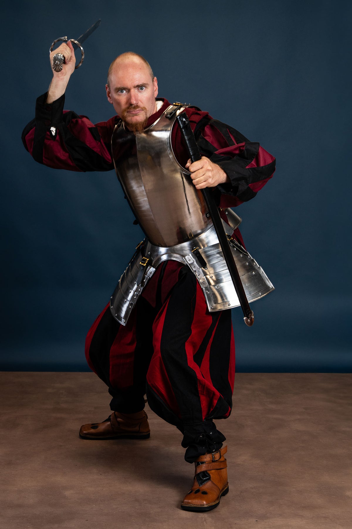 Landsknecht shirt, black/red