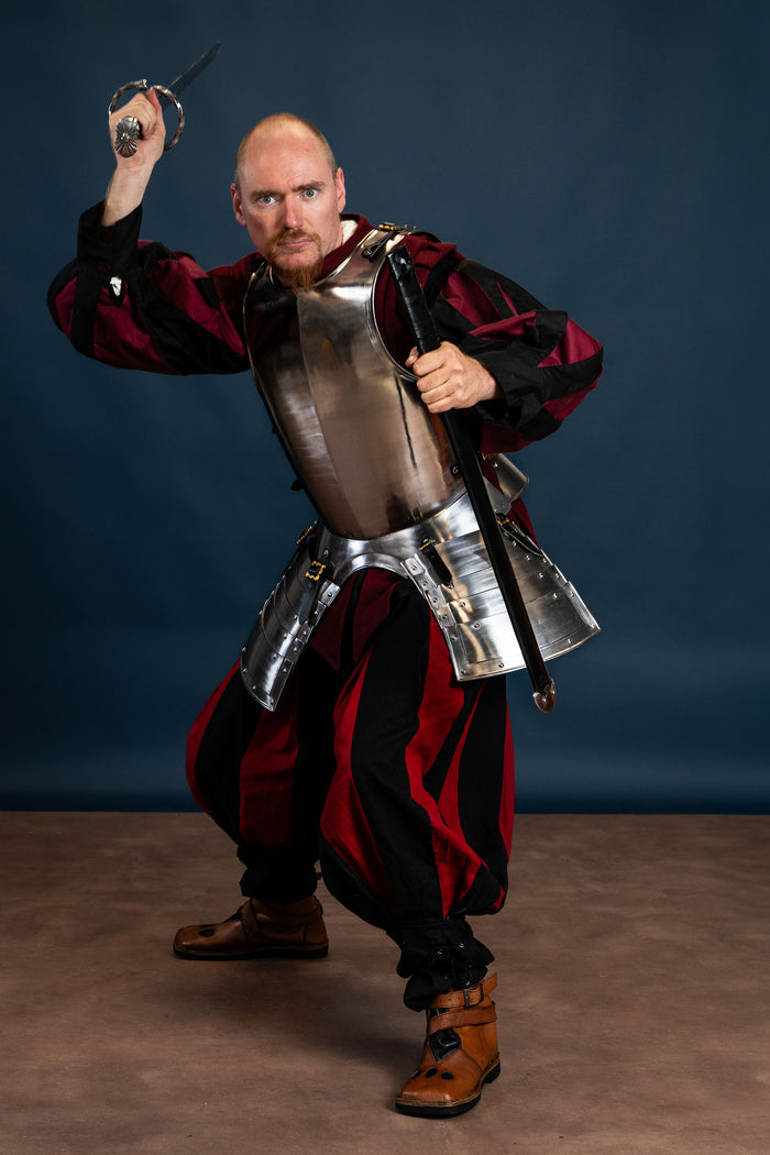 Landsknecht shirt, black/red