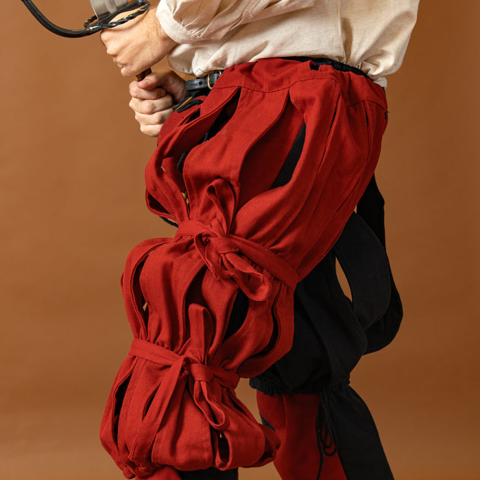 Landsknecht puffy trouser leg Ernst, red, per piece