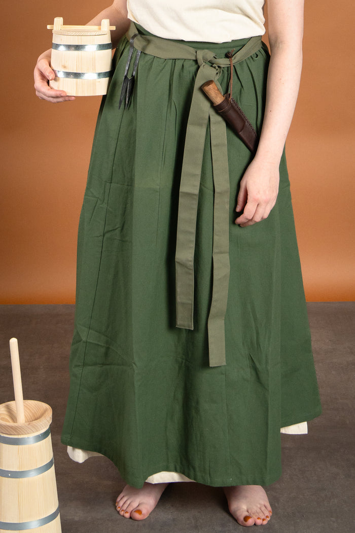 Medieval skirt Konstanze, green