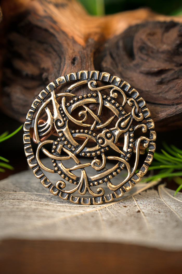 Viking brooch Pitney, bronze