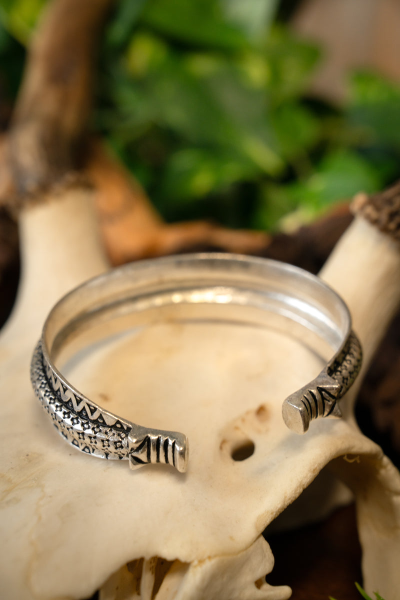 10. århundredes Rusvik-armring, forsølvet bronze