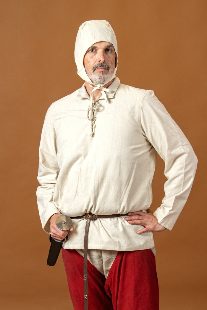 Medieval shirt Tristan, cream