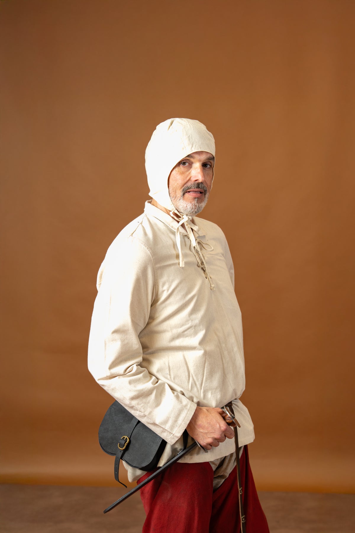 Medieval shirt Tristan, cream