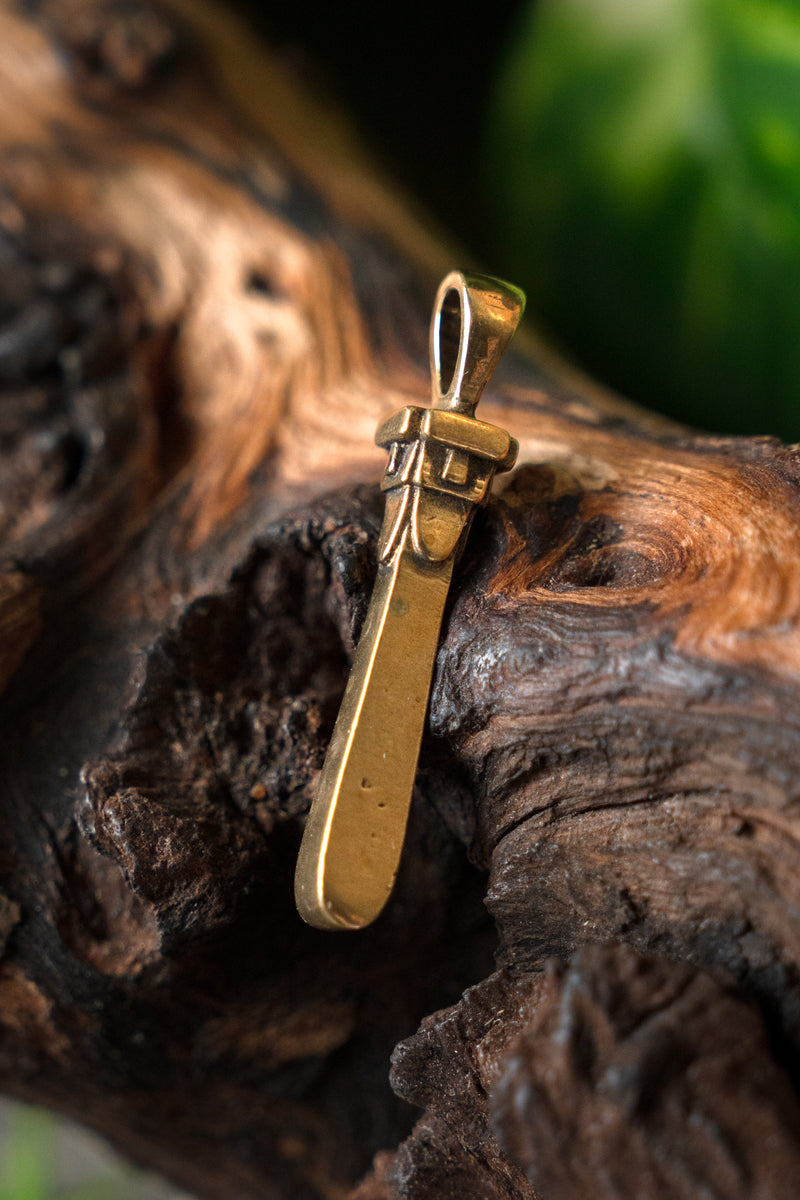 Slavic pendant Swiatowid, bronze