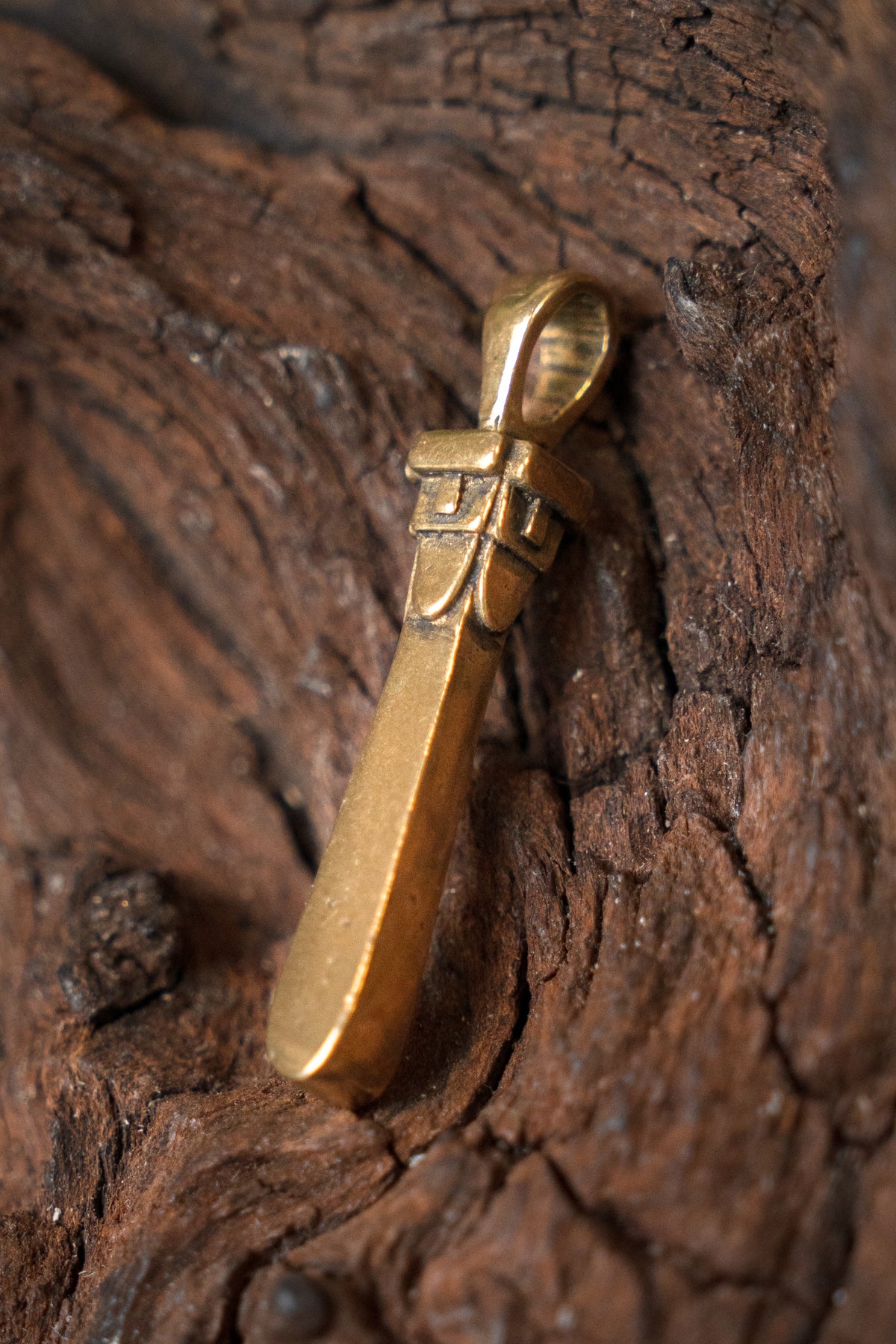 Slavic pendant Swiatowid, bronze