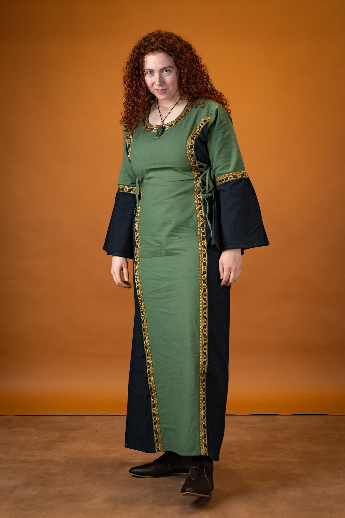 Dress Cleena green-black