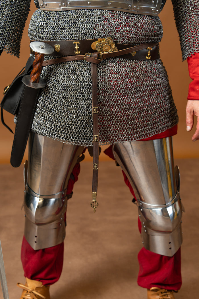 Knight girdle St George, brown
