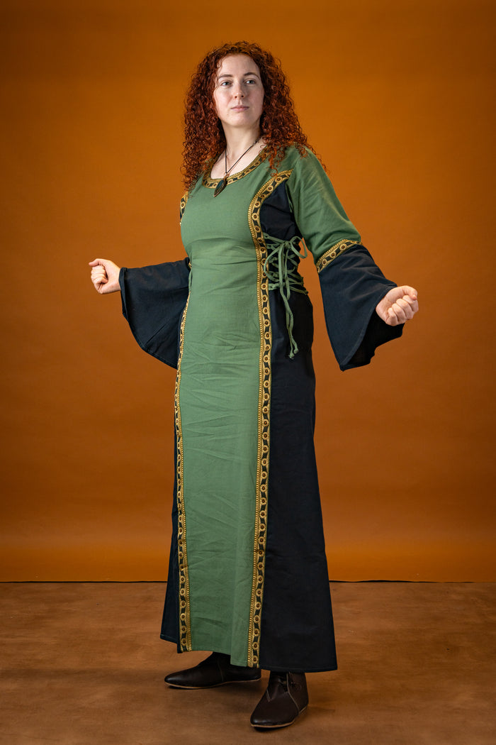 Dress Cleena green-black