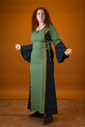 Dress Cleena green-black