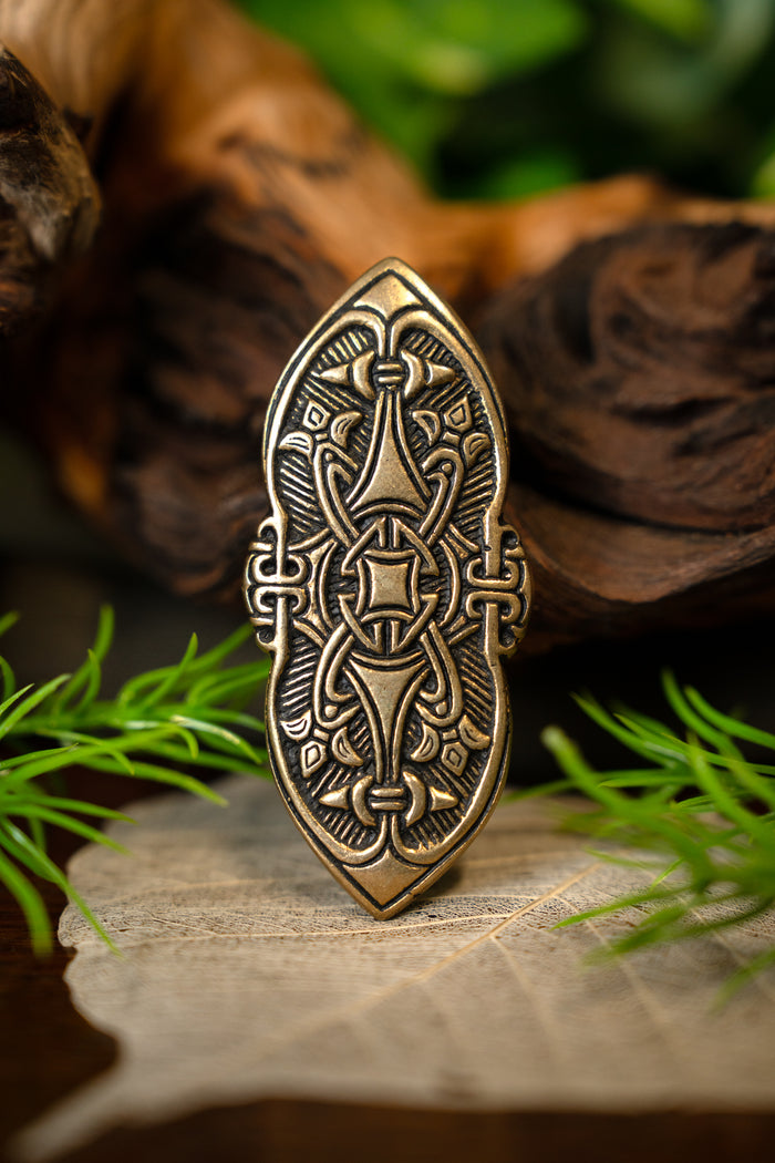 Viking fibula Birka grave 501., bronze
