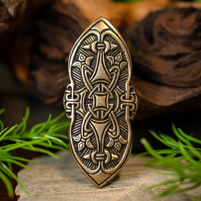 Viking fibula Birka grave 501., bronze