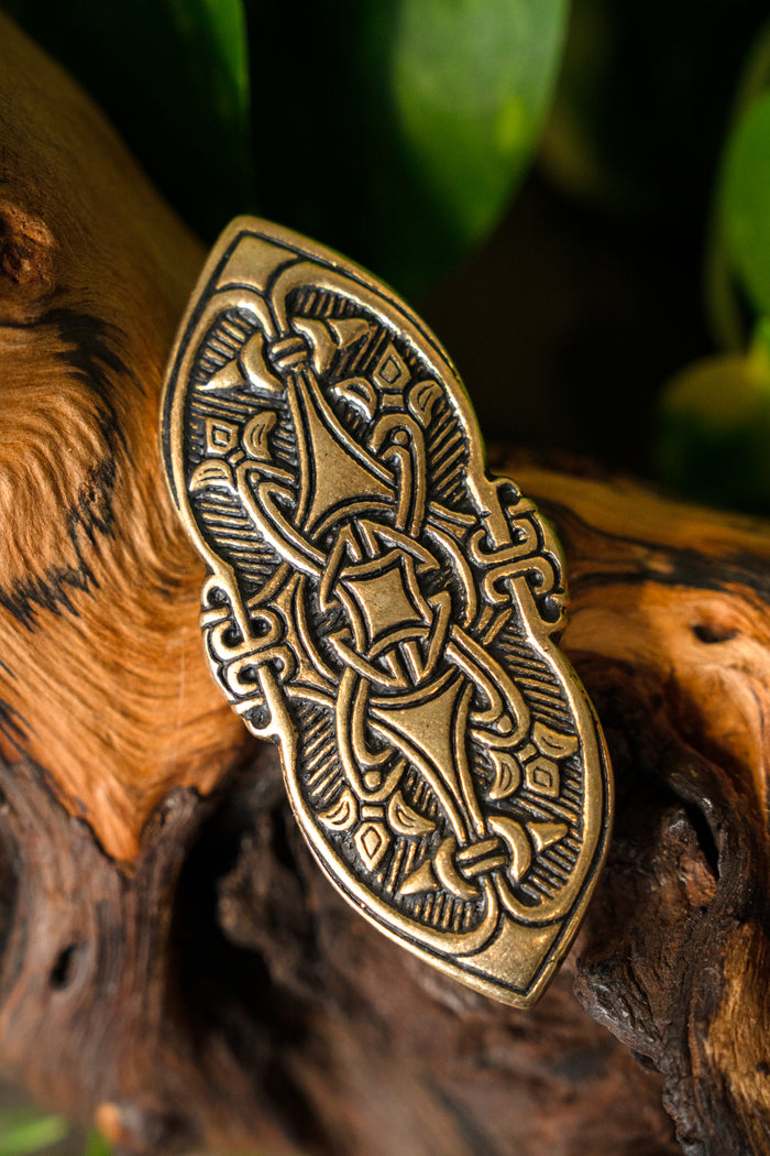 Viking fibula Birka grave 501., bronze