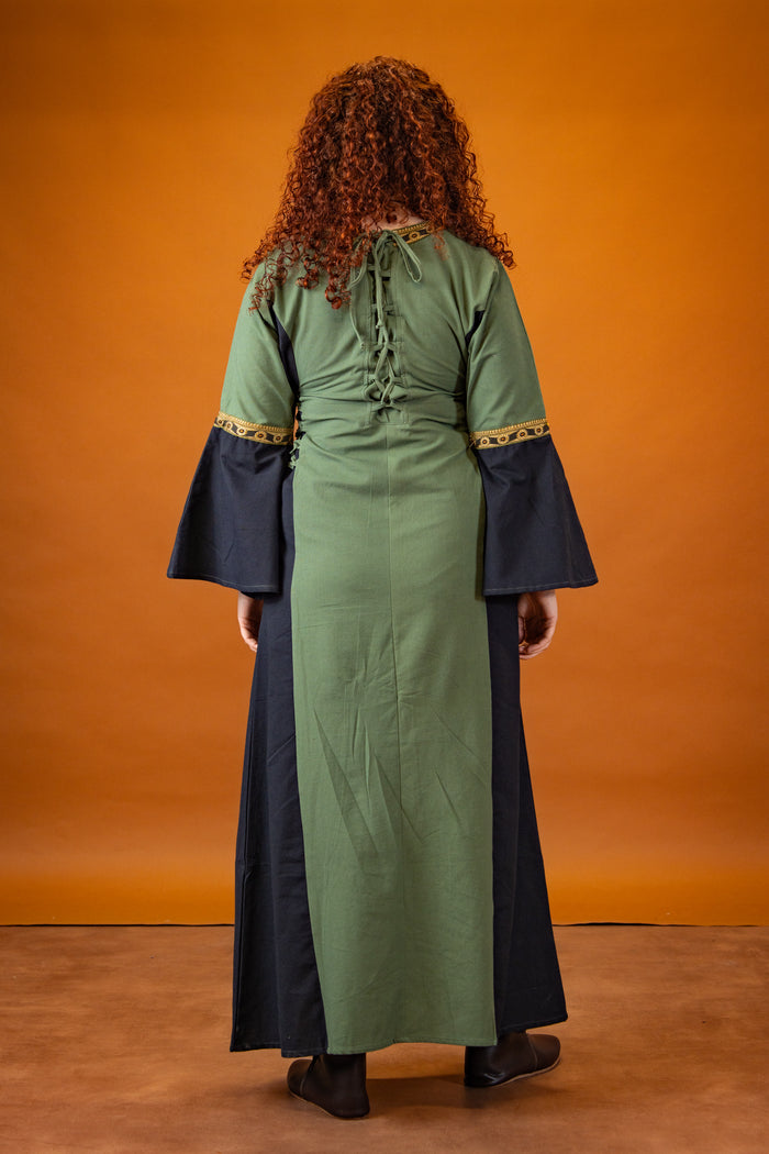 Dress Cleena green-black