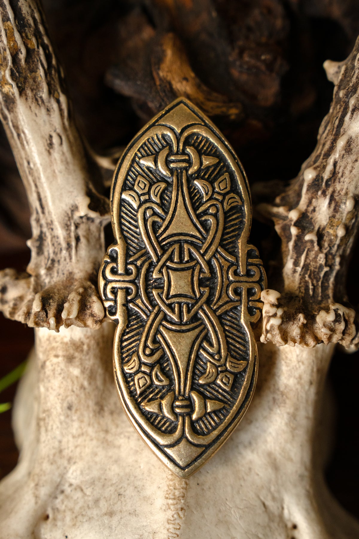Viking fibula Birka grave 501., bronze