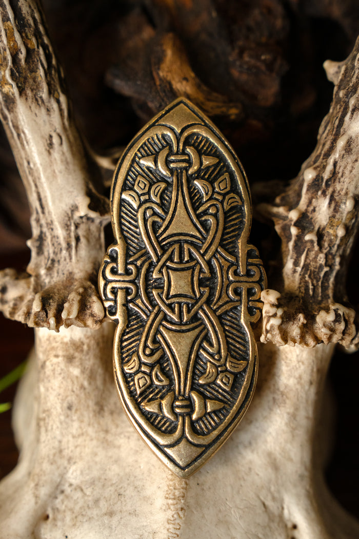 Viking fibula Birka grave 501., bronze