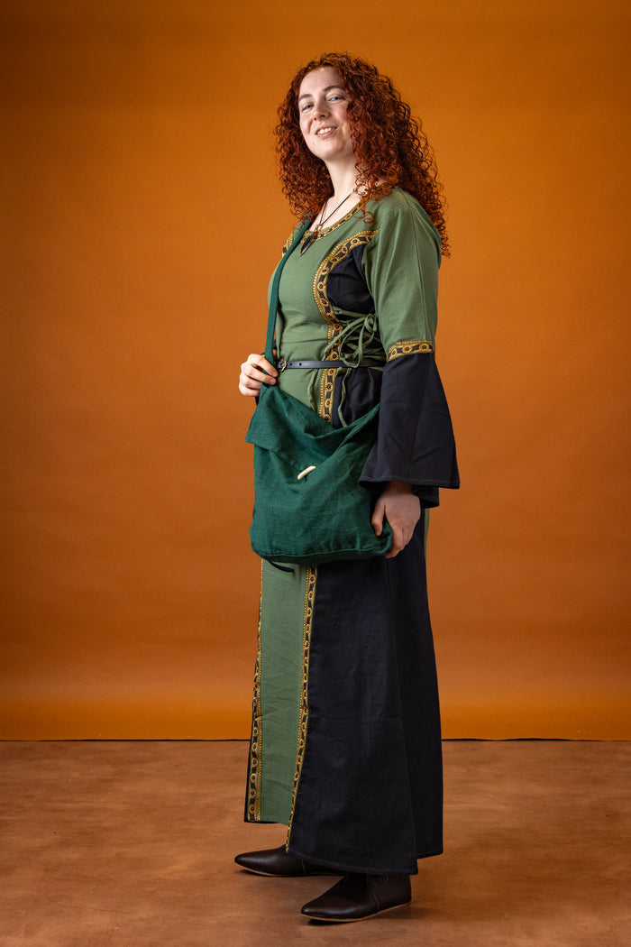 Dress Cleena green-black