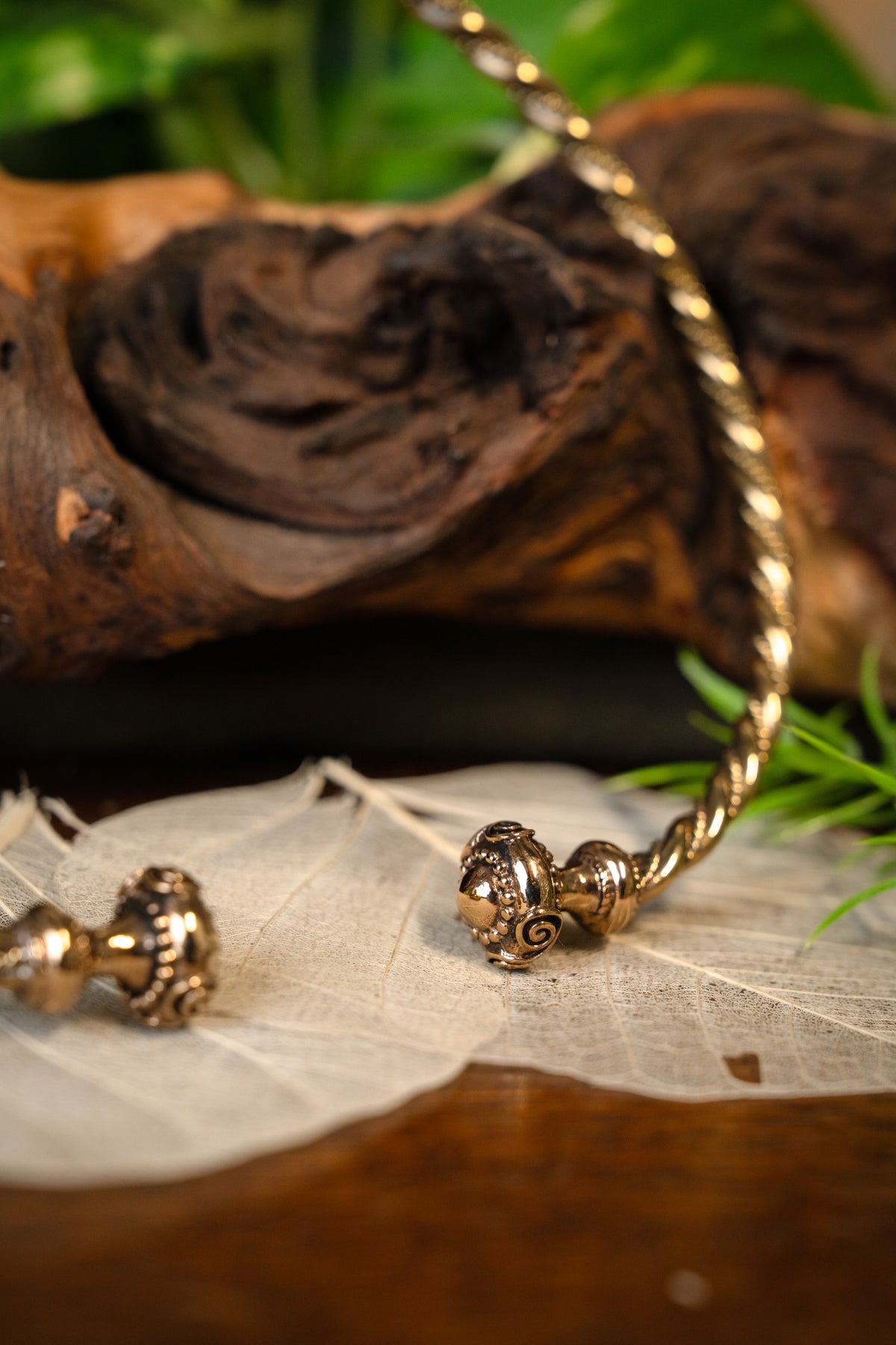 Gallic twisted torc, brass