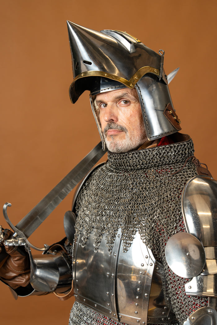 Churburg bascinet, 2 mm (battle-ready)