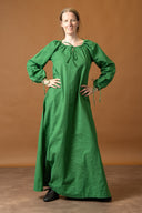 Matilda medieval chemise, underdress, green