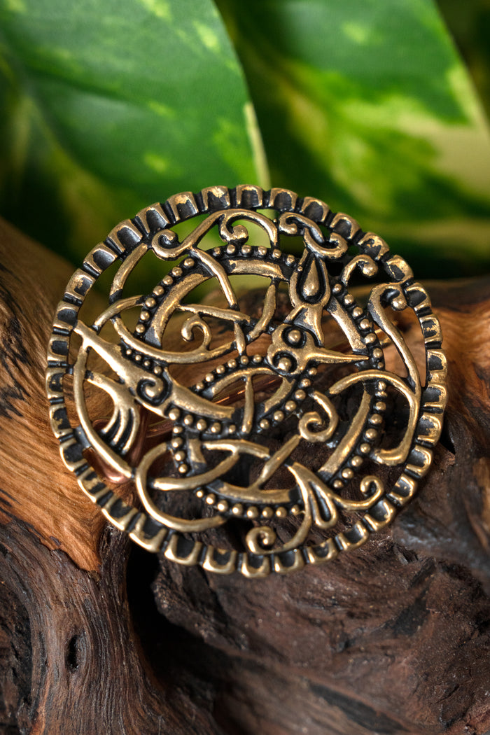 Viking brooch Pitney, bronze