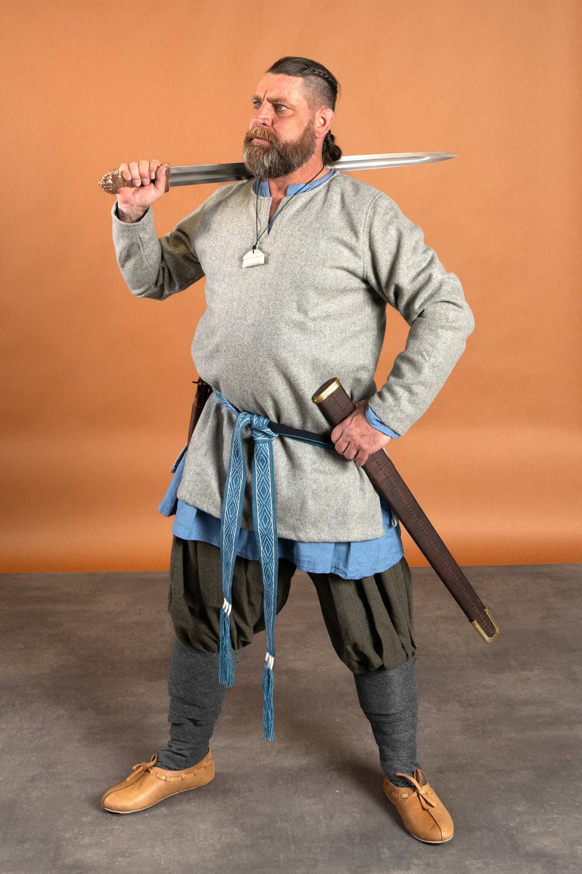 Viking belt Caja, blue, 235 cm